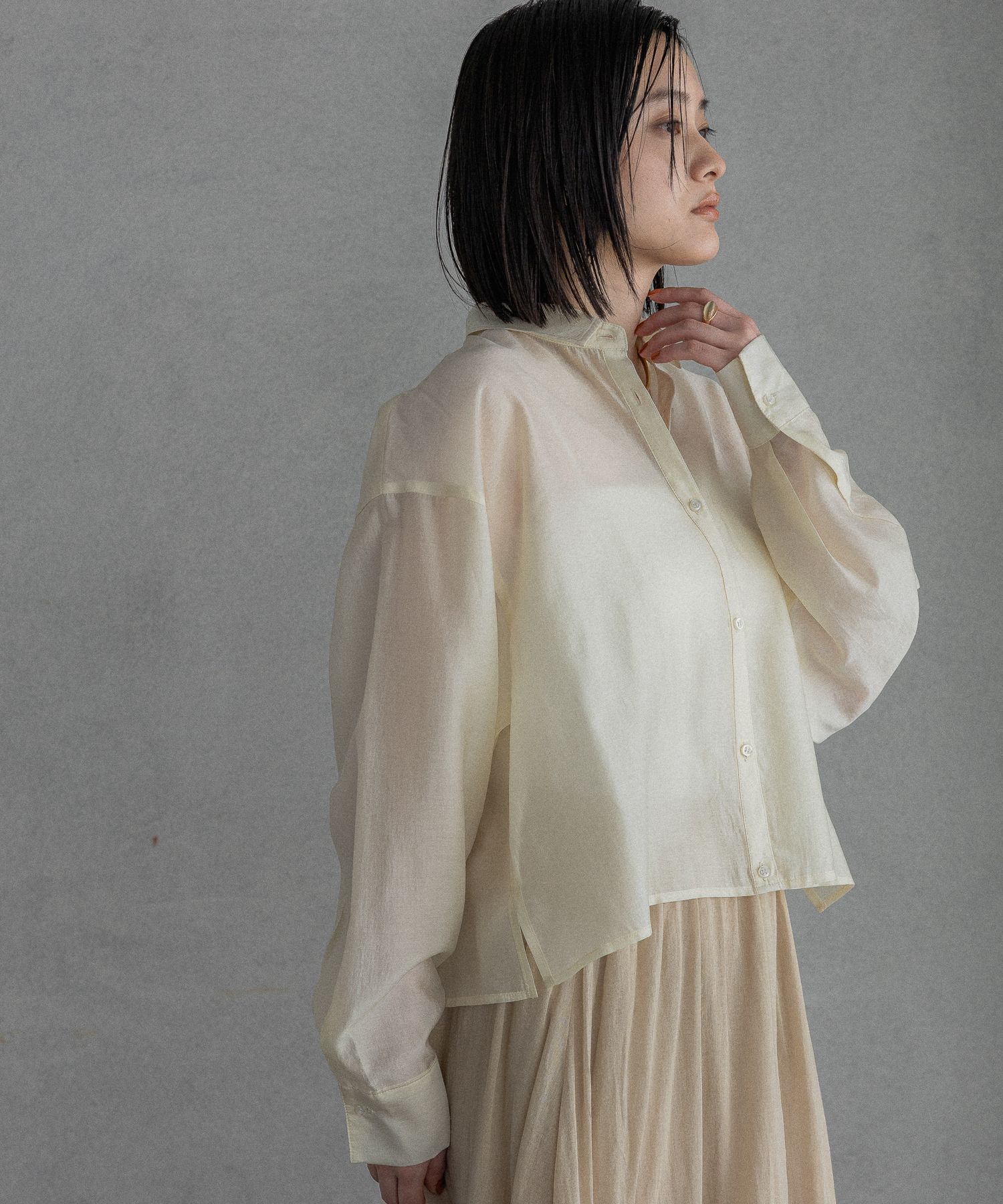 A part by 「シアークロップドシャツ」|シャツ・ブラウス|