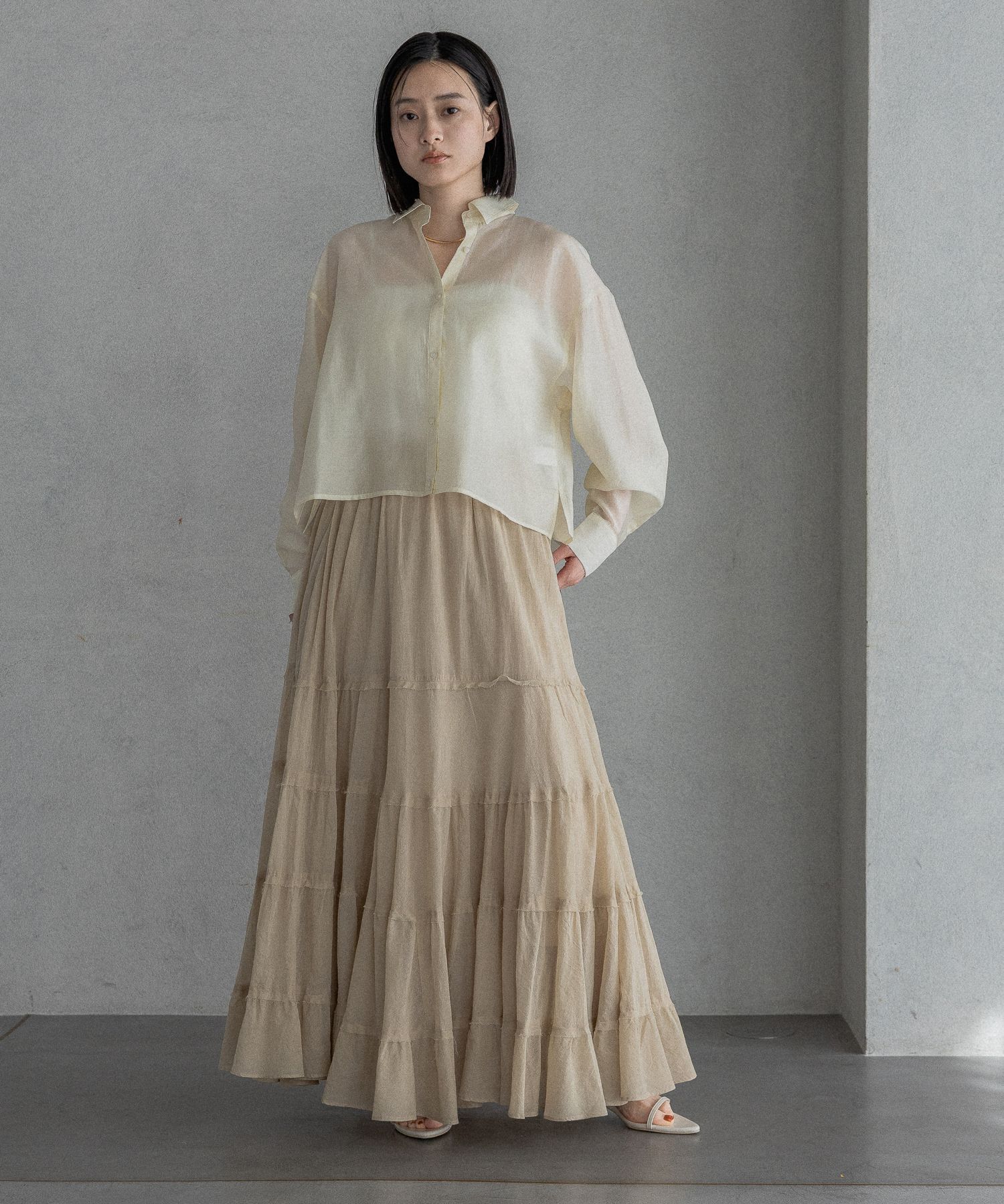 A part by 「シアークロップドシャツ」|シャツ・ブラウス|