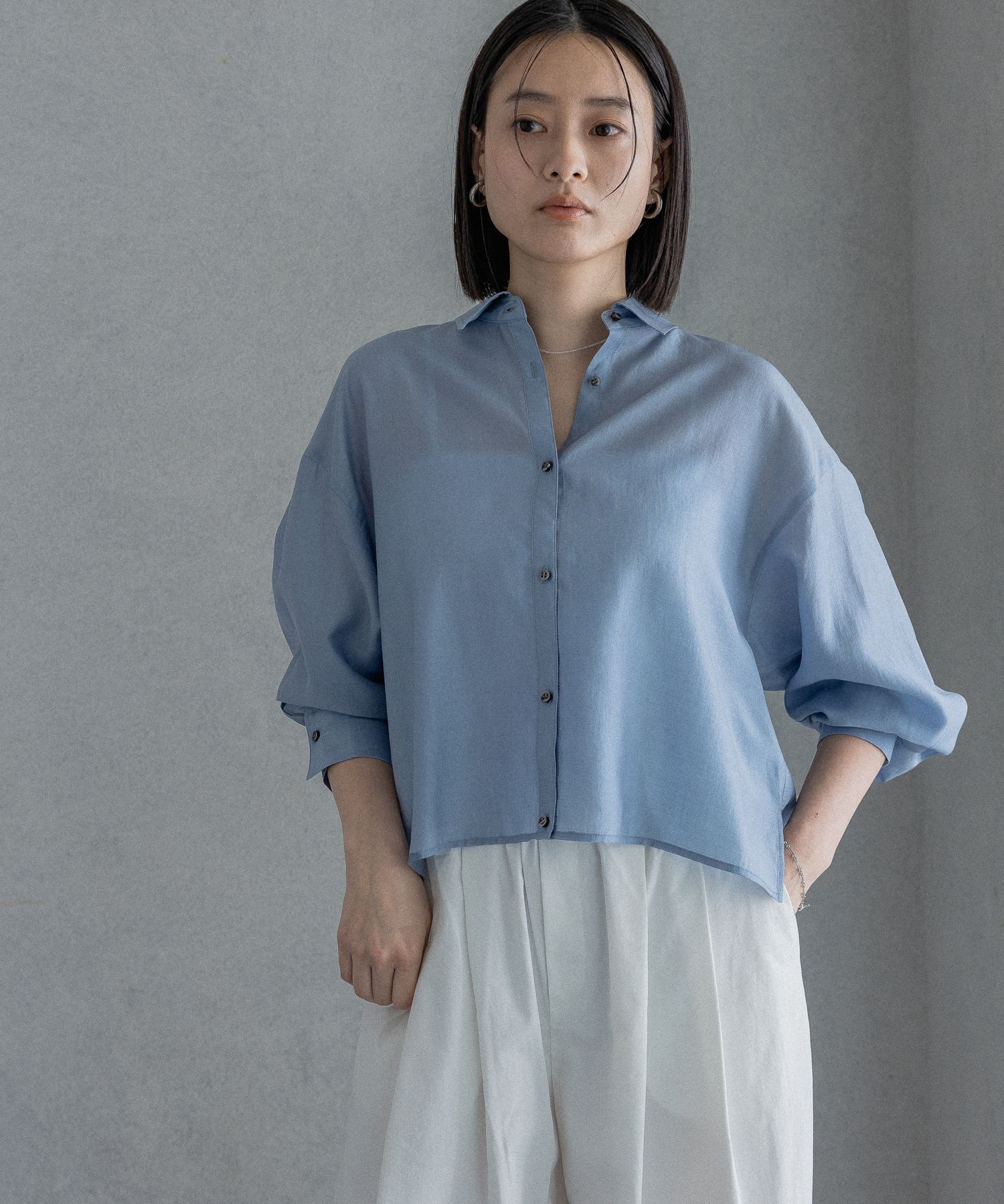 A part by 「シアークロップドシャツ」|シャツ・ブラウス|