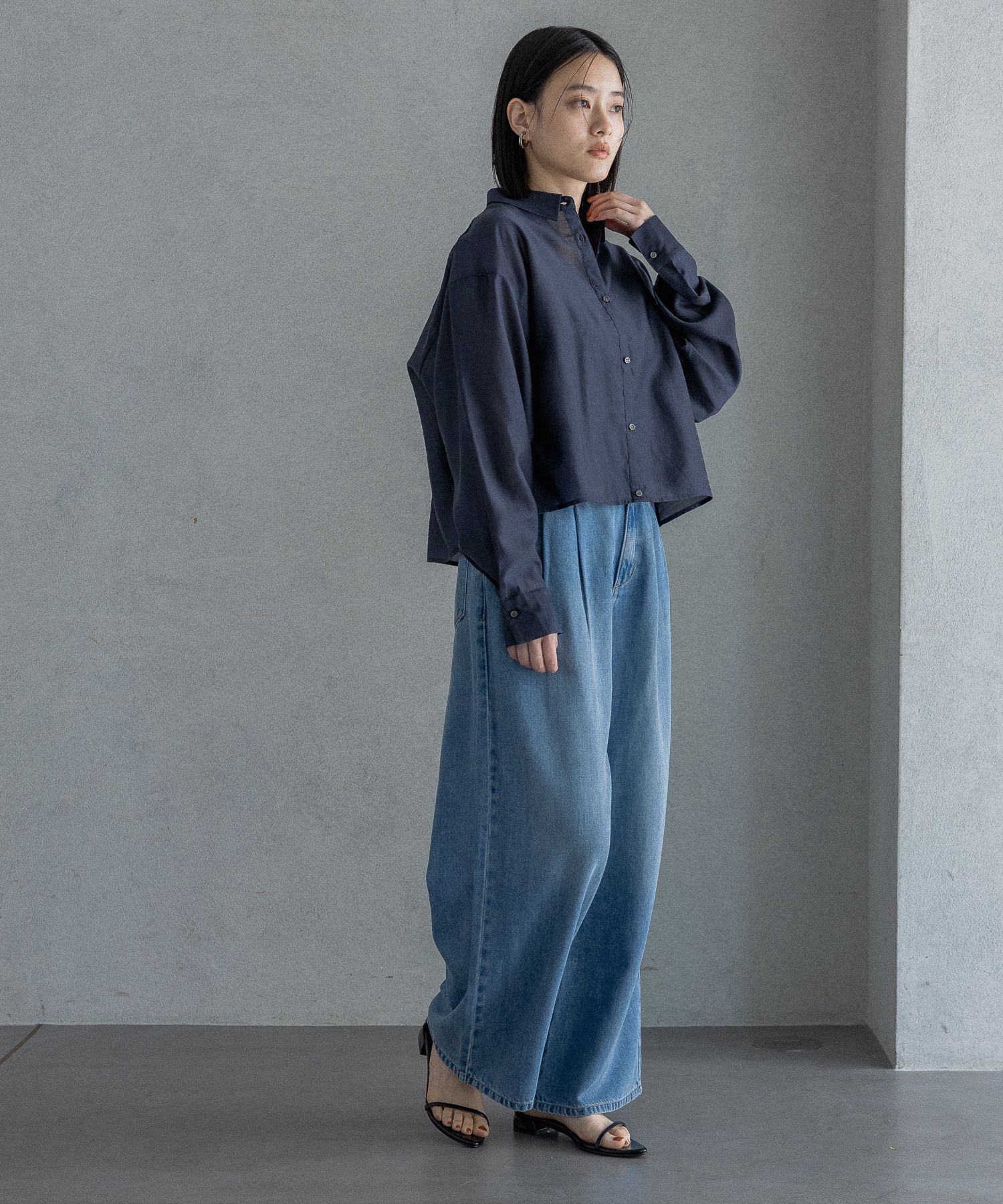 A part by 「シアークロップドシャツ」|シャツ・ブラウス|