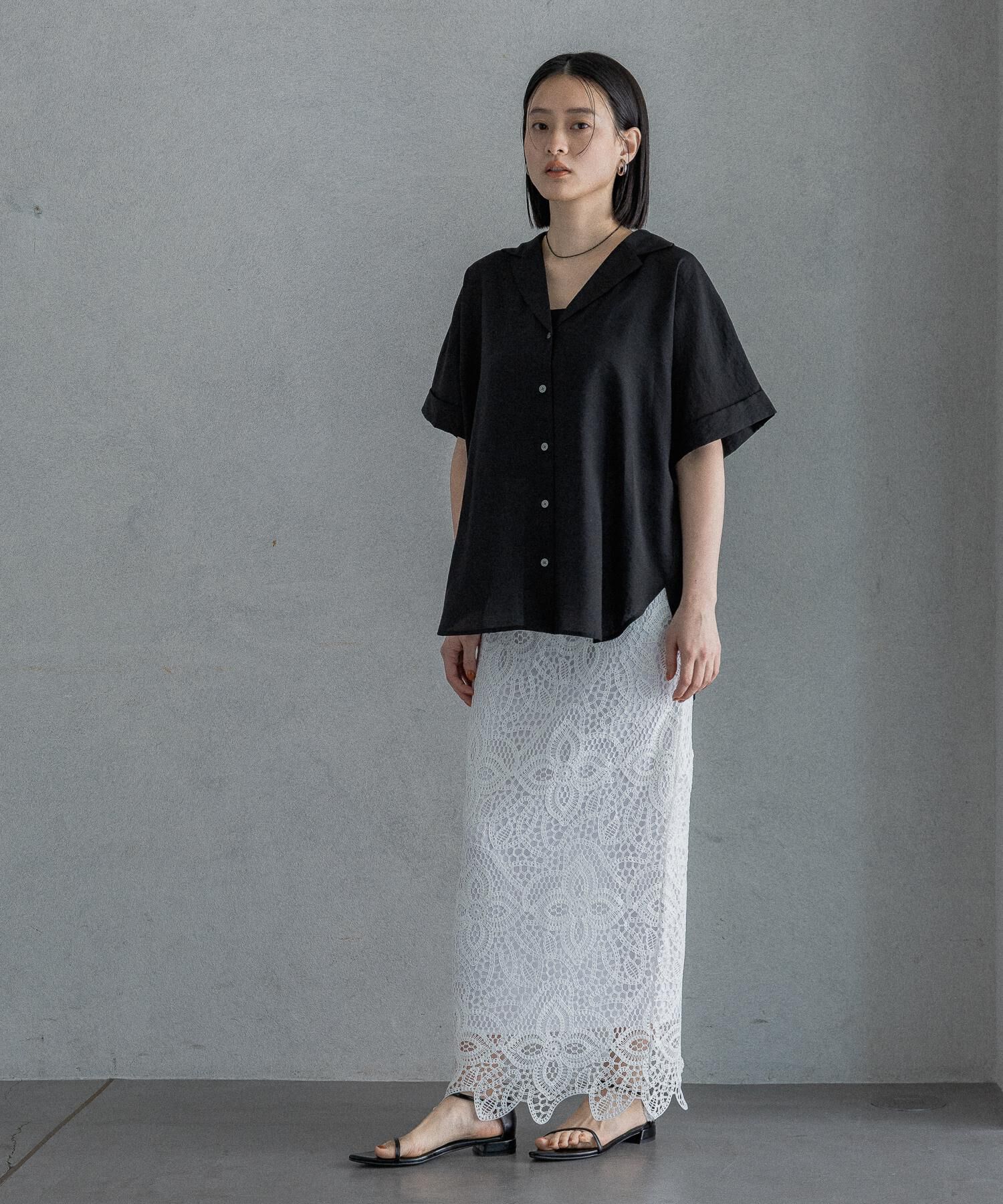 A part by 「シアーオープンカラーシャツ」|シャツ・ブラウス|