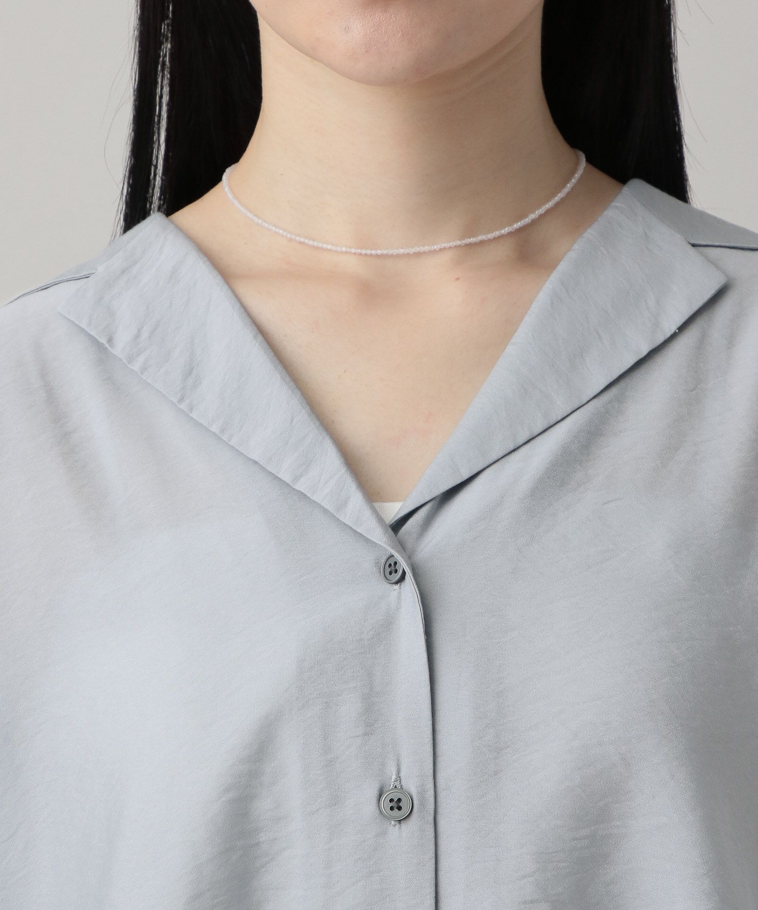 A part by 「シアーオープンカラーシャツ」|シャツ・ブラウス|