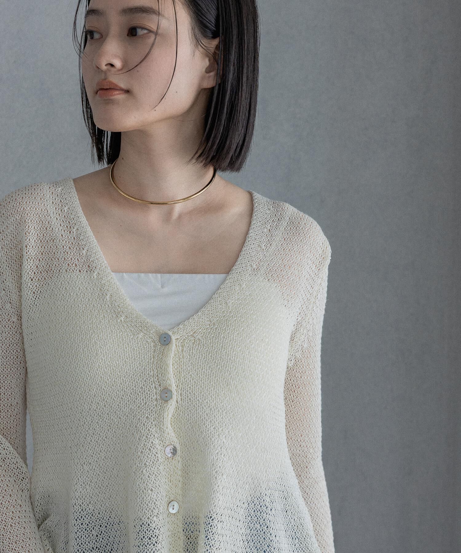 A part by 「ペプラムニットカーディガン」|ニット・セーター|