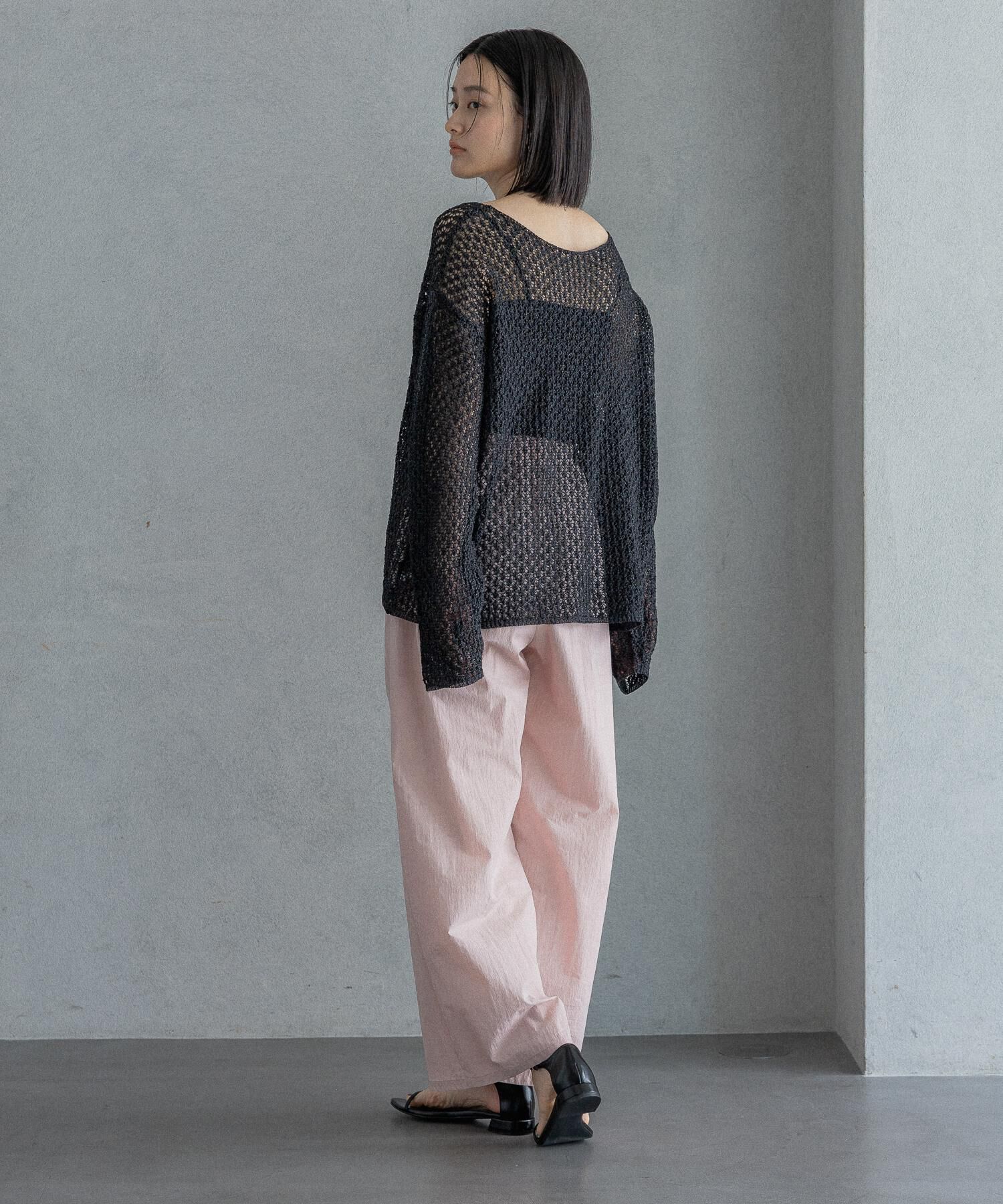 A part by 「レースアミプルオーバー_長袖」|カーディガン|