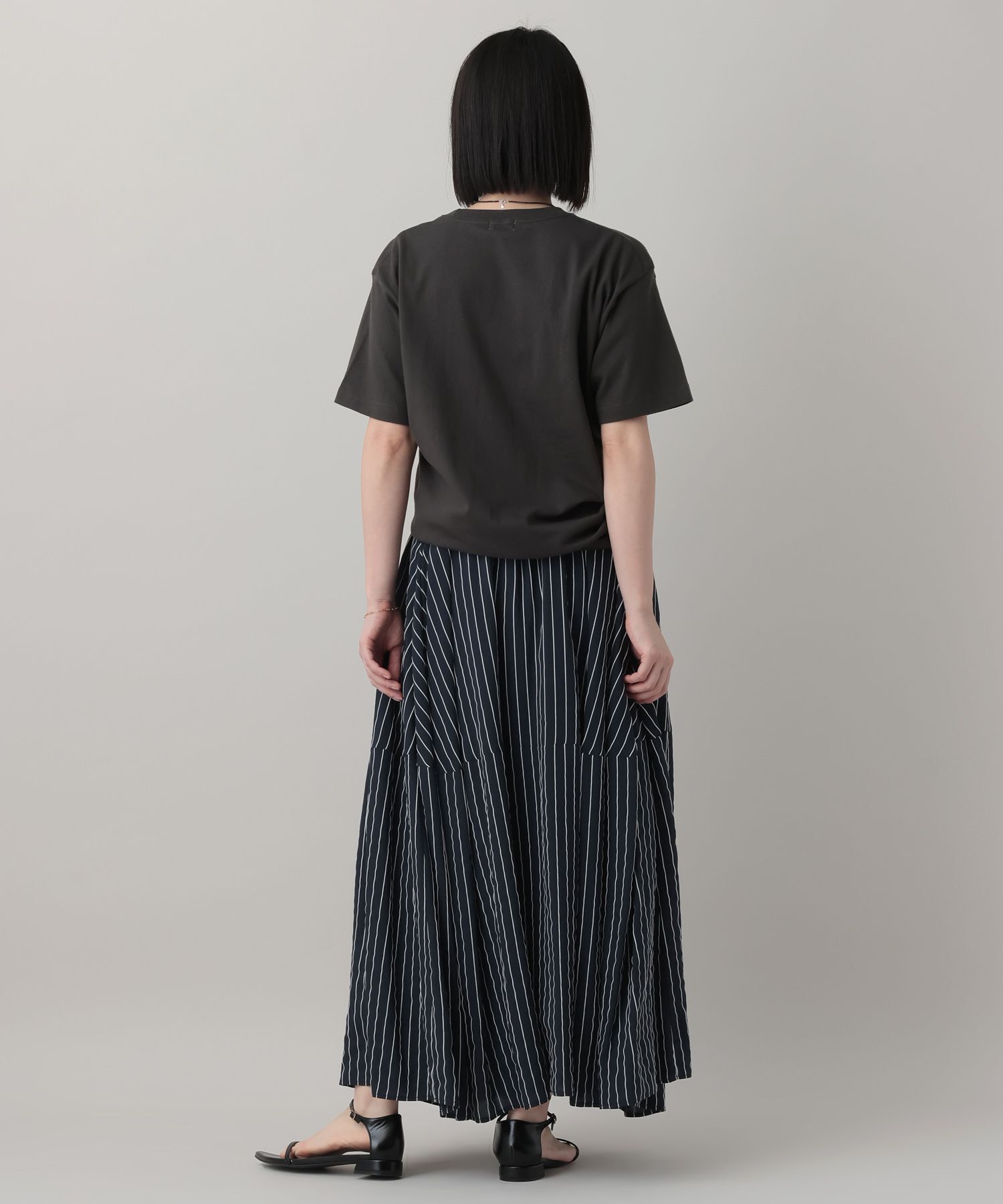 A part by 「ストライプパネルフレアースカート」|スカート|