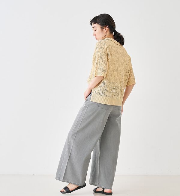 collex「タックウエストデニムパンツ」|デニム|