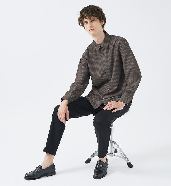 ABAHOUSE「レギュラーカラーストライプ 長袖シャツ」|シャツ・ブラウス|