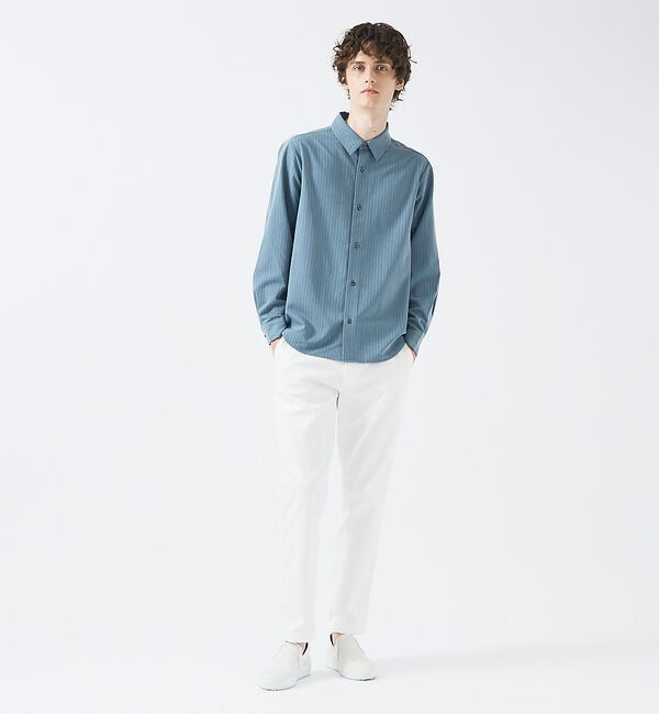ABAHOUSE「レギュラーカラーストライプ 長袖シャツ」|シャツ・ブラウス|