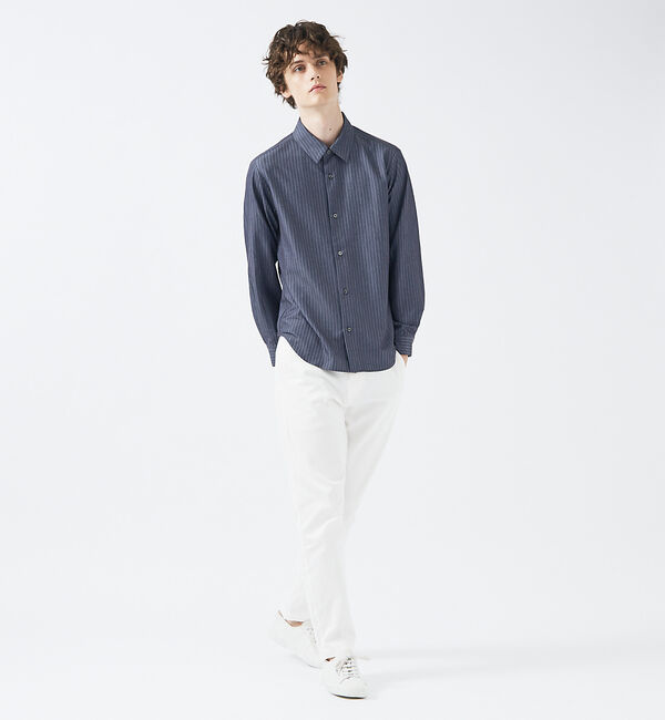 ABAHOUSE「レギュラーカラーストライプ 長袖シャツ」|シャツ・ブラウス|