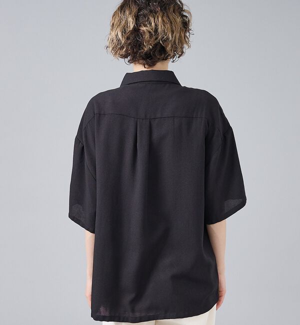 ABAHOUSE「【Revo. / レヴォ】TH-4085 フラワーエンブロイダリー 刺繍 半袖シ」|シャツ・ブラウス|