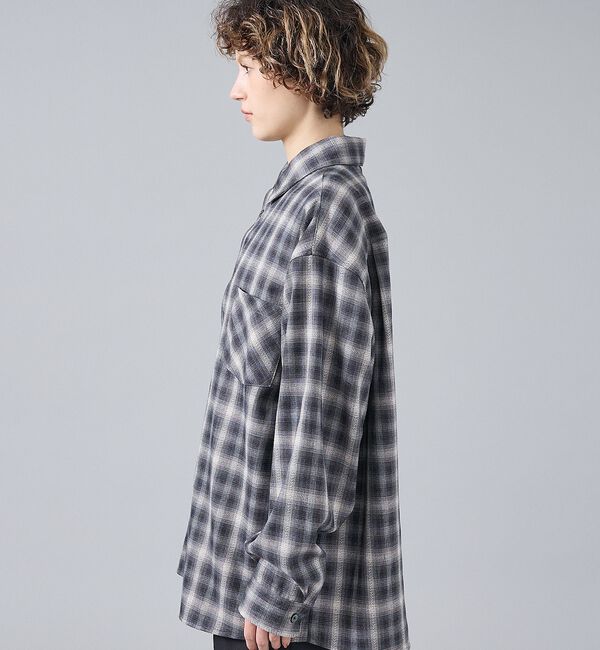 ABAHOUSE「【Revo. / レヴォ】TH-4105 オンブレチェック 長袖シャツ / ユニ」|シャツ・ブラウス|