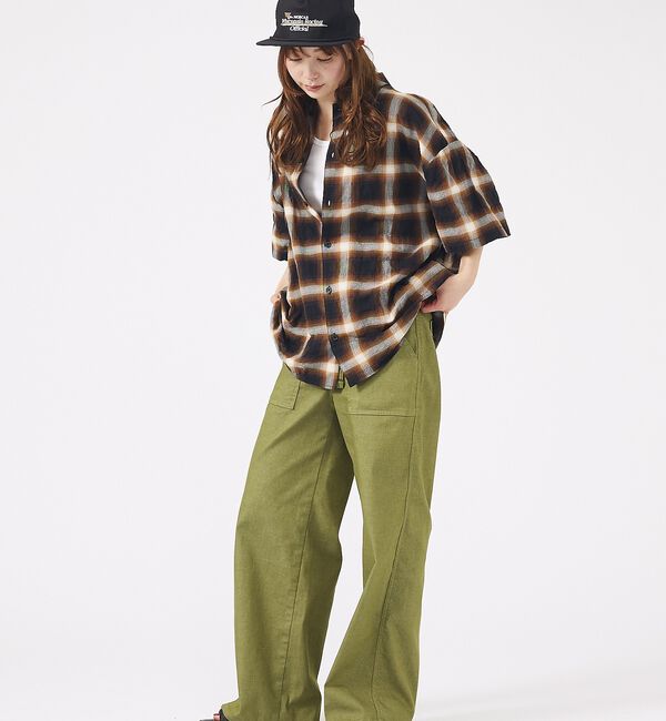 ABAHOUSE「【Revo. / レヴォ】TH-4093 / オンブレチェック 半袖シャツ /」|シャツ・ブラウス|