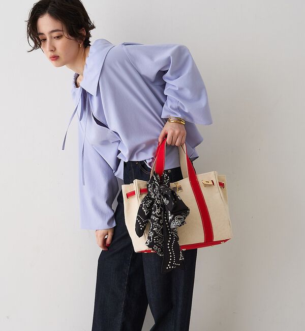 Rouge vif「オーバーカラー変形 テントラインブラウス」|シャツ・ブラウス|