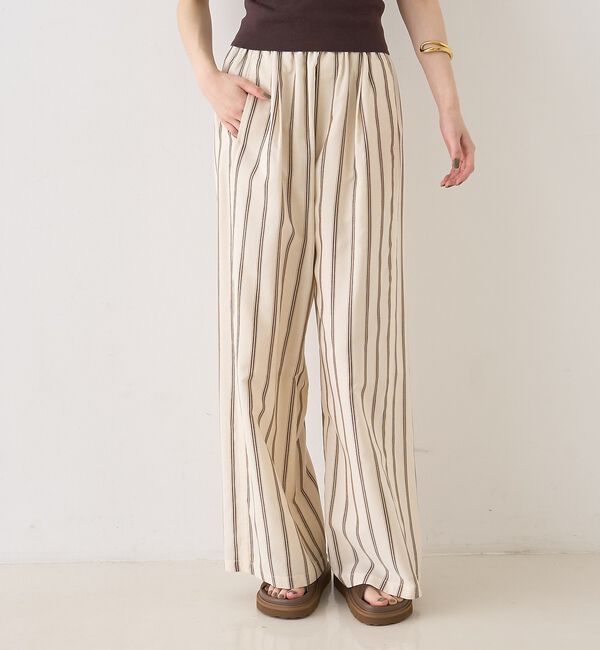 Rouge vif「ストライプイージーパンツ/ウエストゴム【予約】」|その他|