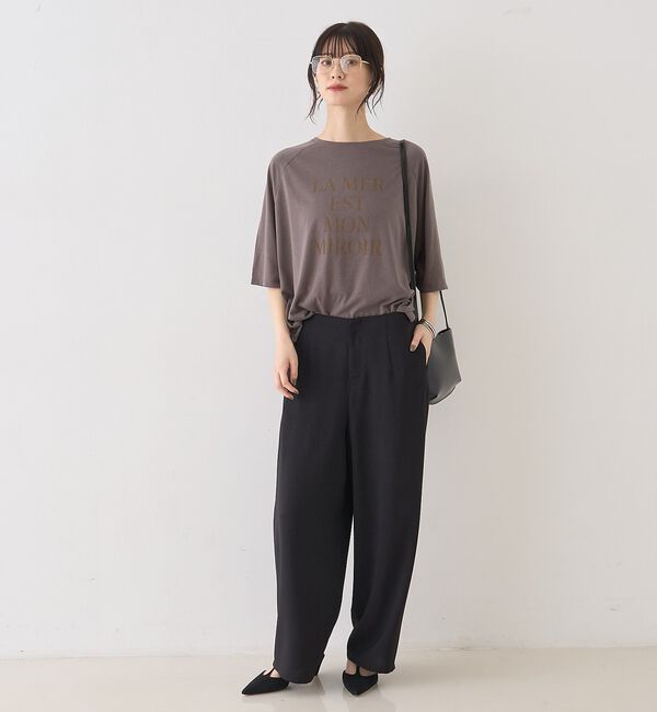 Rouge vif「シアーロゴオーバーサイズTシャツ」|Tシャツ・カットソー|