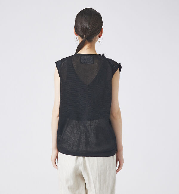 qualite「boussole&times;qualite カットフリンジニット」|ニット・セーター|