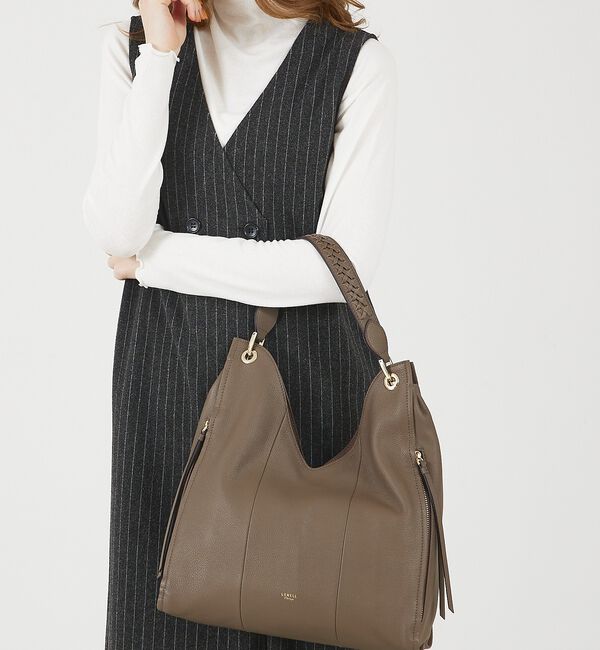 LOWELL things「【再入荷】Valley/かがりレザーワンショルダー」|ショルダー・メッセンジャー|