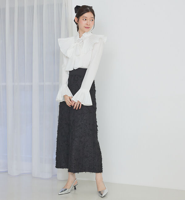 SELFIST「プリーツ襟付ブラウス」|シャツ・ブラウス|