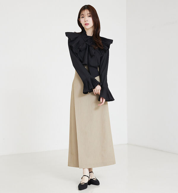 SELFIST「プリーツ襟付ブラウス」|シャツ・ブラウス|