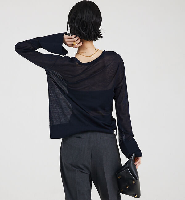 The Store by C' 「【COCUCA】2WAYシアーニットプルオーバー」|ニット・セーター|