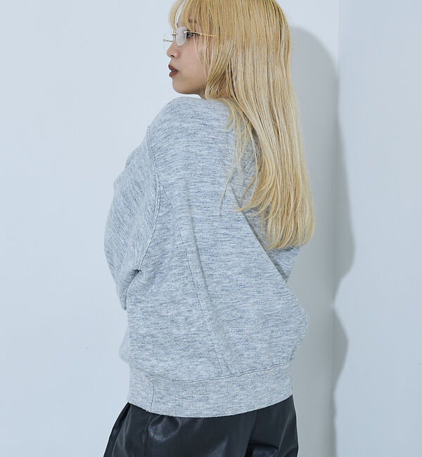 NOMINE「【セットアップ/ユニセックス】スウェットライク ニット プルオーバー」|ニット・セーター|
