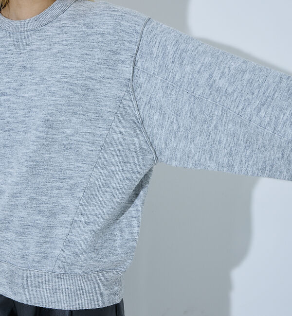 NOMINE「【セットアップ/ユニセックス】スウェットライク ニット プルオーバー」|ニット・セーター|