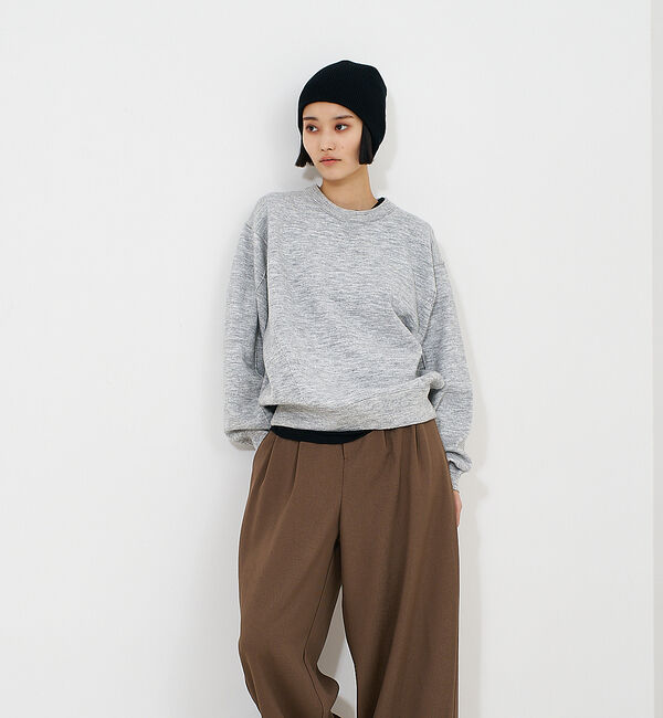 NOMINE「【セットアップ/ユニセックス】スウェットライク ニット プルオーバー」|ニット・セーター|