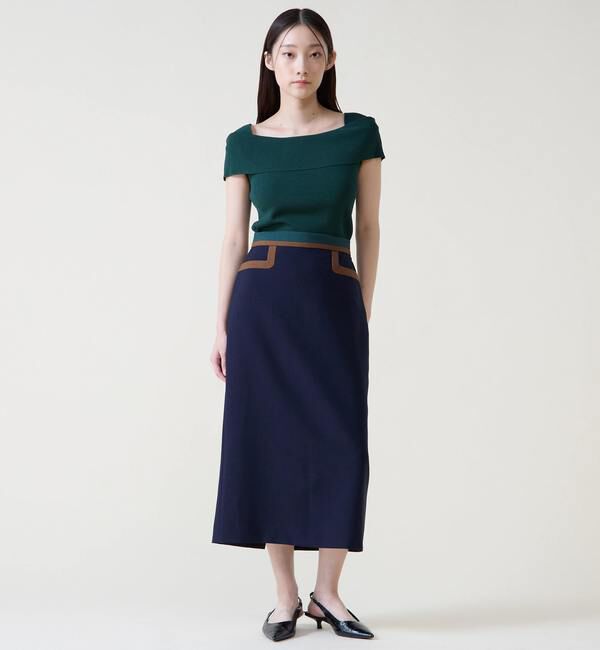 TIARA「オフショルダーリブニット」|ニット・セーター|