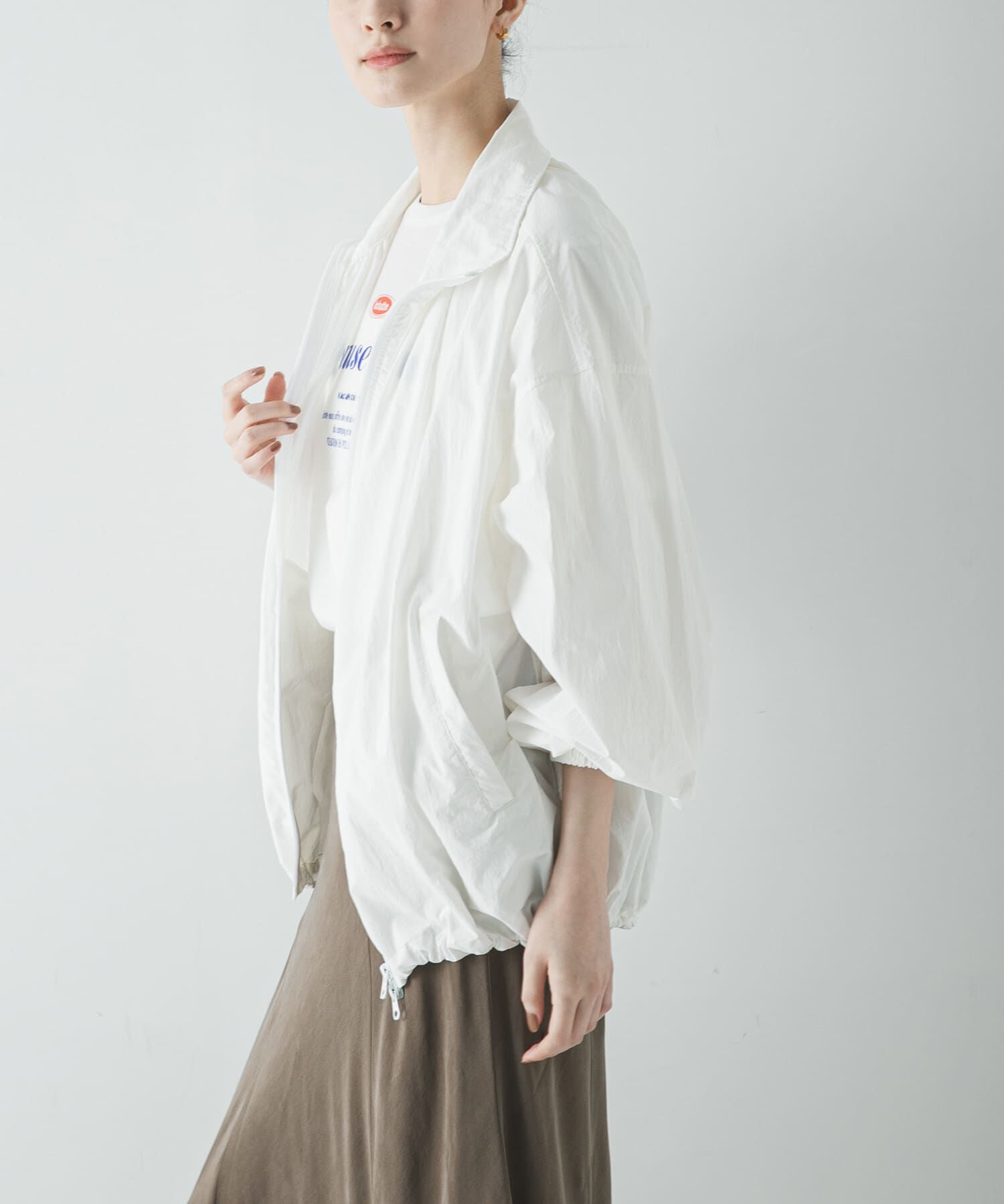 URBAN RESEARCH「撥水ナイロンギャザーブルゾン」|ブルゾン・スタジャン|