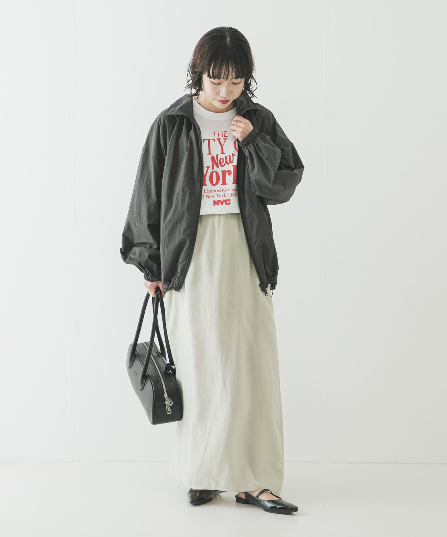 URBAN RESEARCH「撥水ナイロンギャザーブルゾン」|ブルゾン・スタジャン|