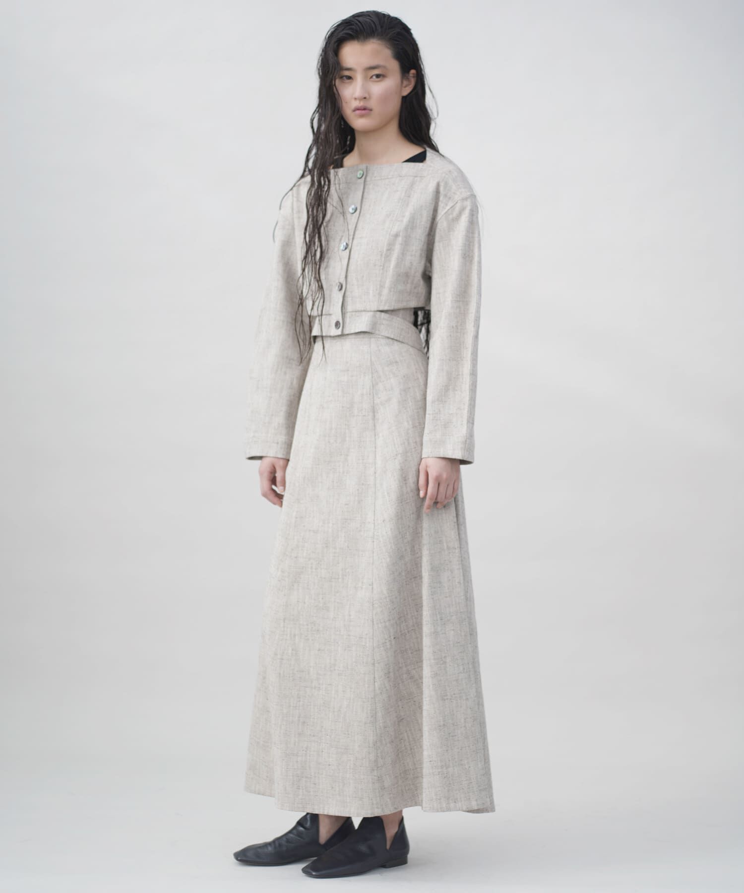 URBAN RESEARCH「new basic　SLAB NEP FLARE SKIRT」|スカート|