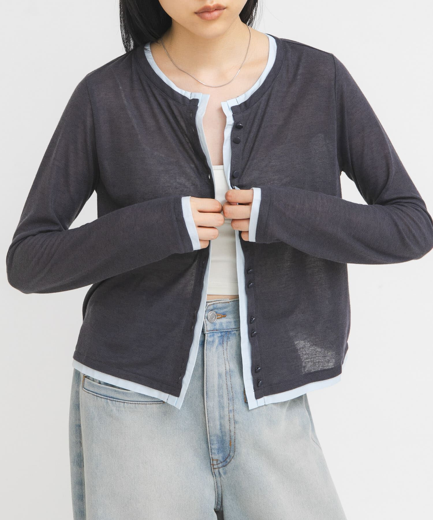  「レイヤードライクカーディガン」|カーディガン|