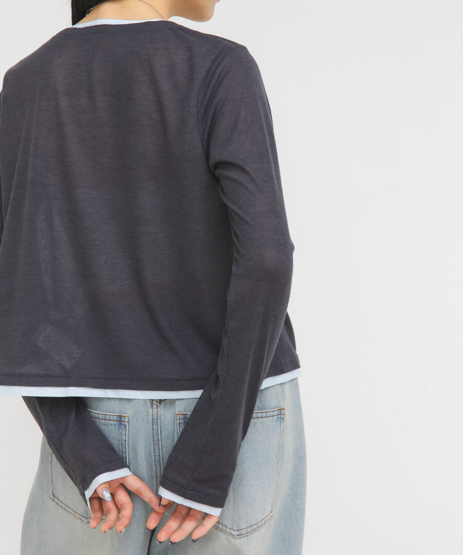  「レイヤードライクカーディガン」|カーディガン|