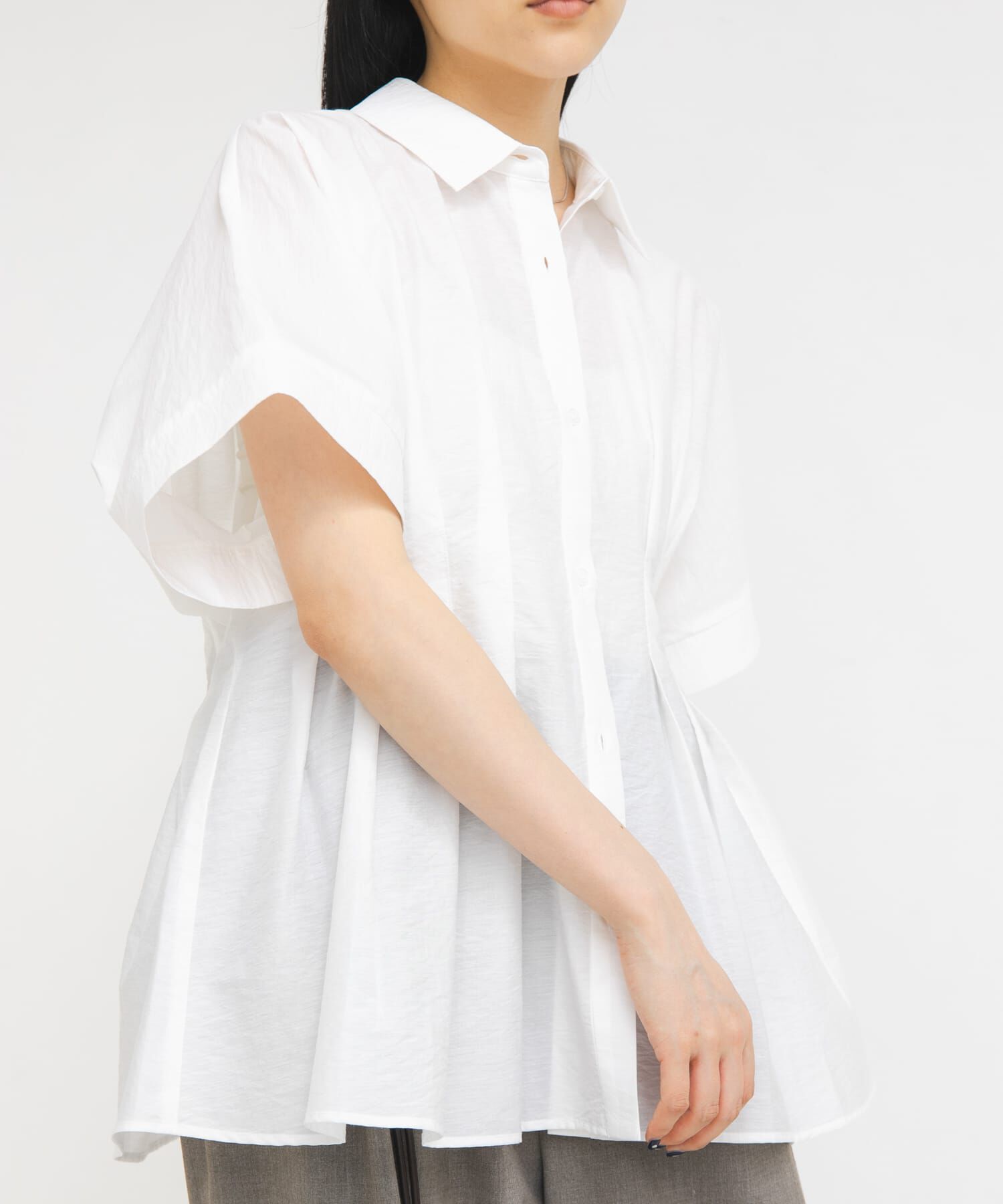  「ウエストタックドルマンブラウス」|シャツ・ブラウス|