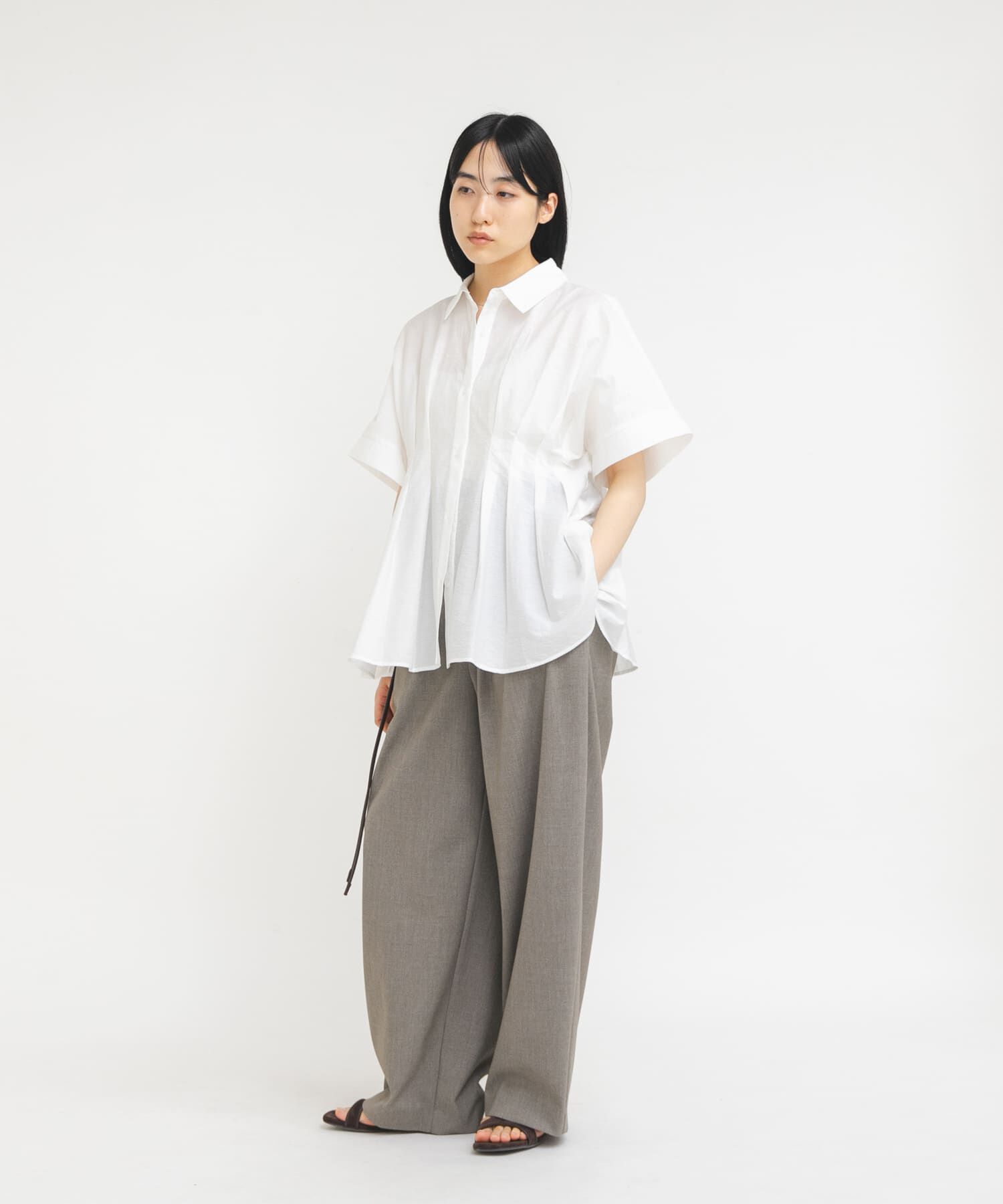  「ウエストタックドルマンブラウス」|シャツ・ブラウス|