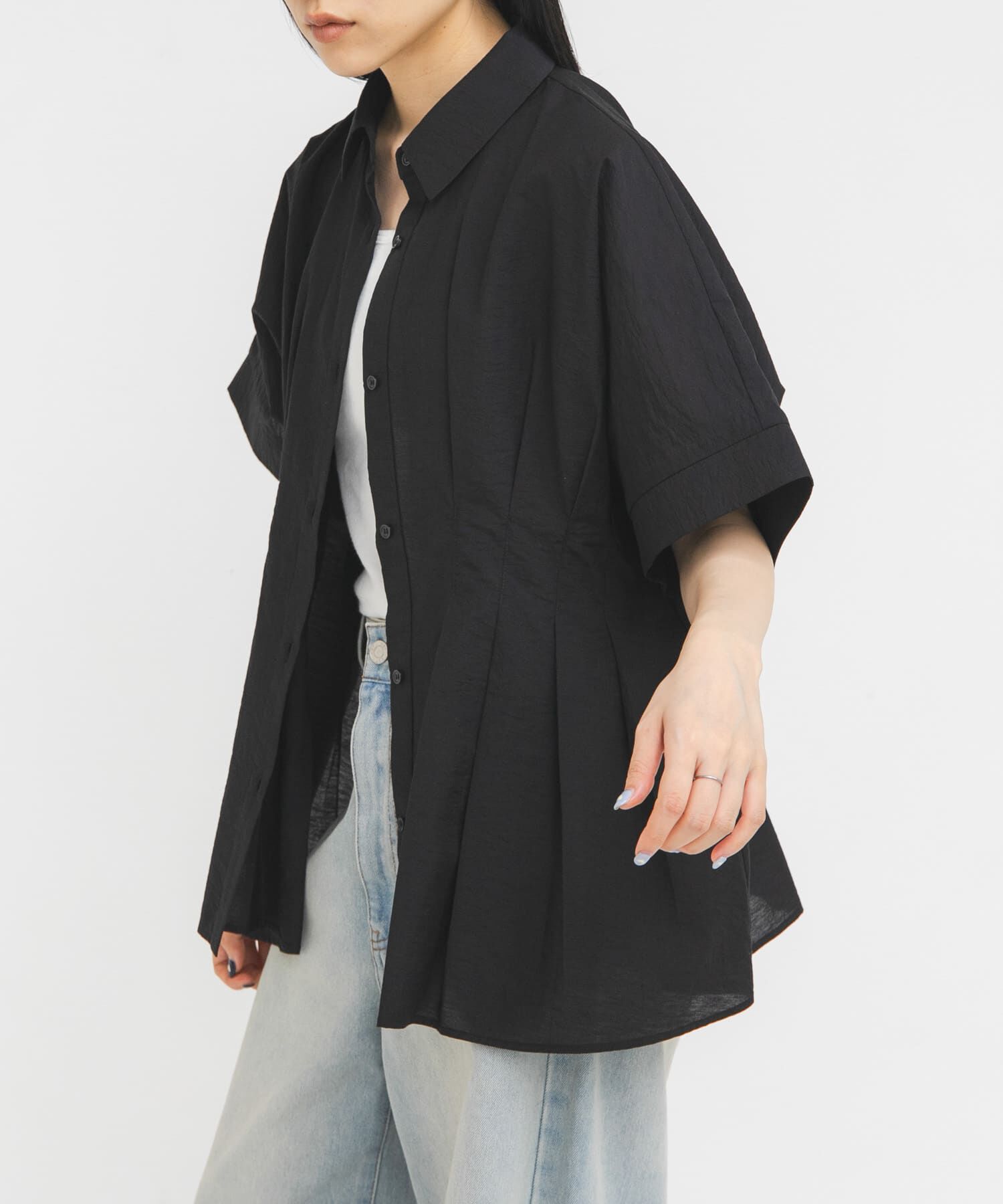  「ウエストタックドルマンブラウス」|シャツ・ブラウス|