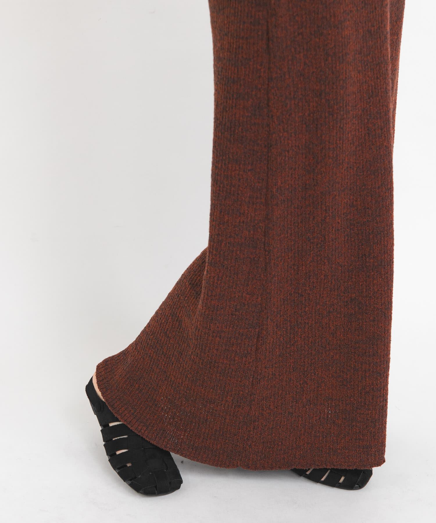  「メランジRIBニットスカート」|スカート|