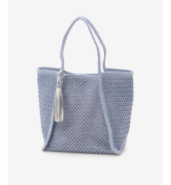  「透かし編みペーパートート」|トートバッグ|