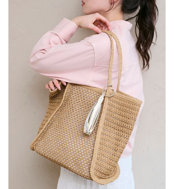  「透かし編みペーパートート」|トートバッグ|