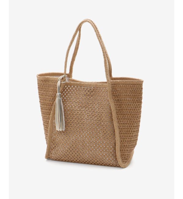  「透かし編みペーパートート」|トートバッグ|