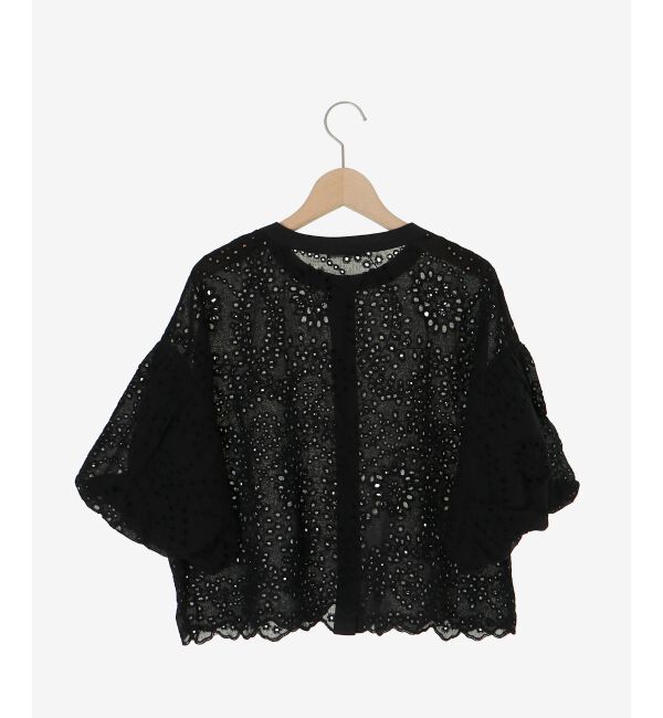  「カットワーク刺繍バルーンスリーブブラウス」|シャツ・ブラウス|