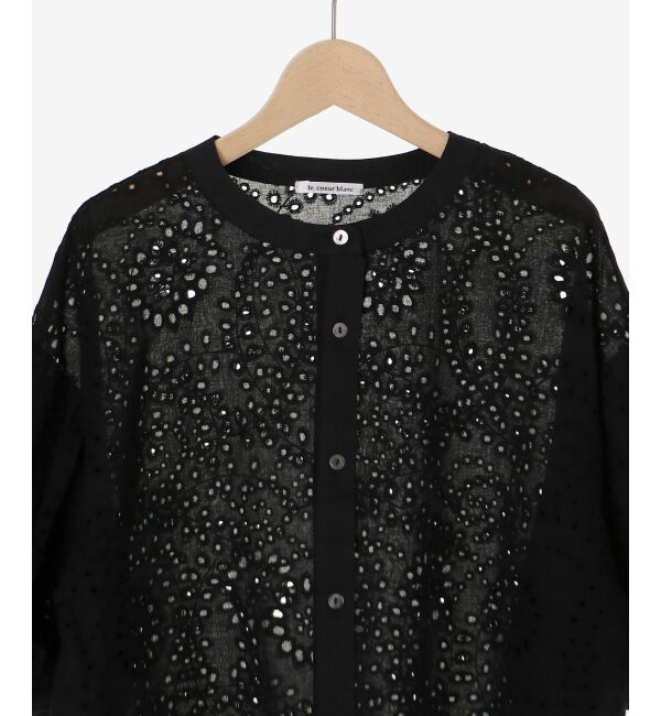  「カットワーク刺繍バルーンスリーブブラウス」|シャツ・ブラウス|