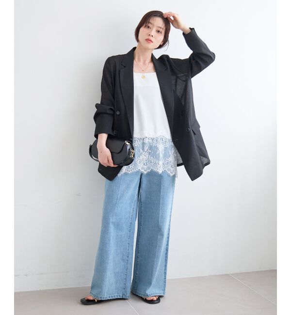  「≪手洗い可能≫リネンライクテーラードジャケット」|その他|