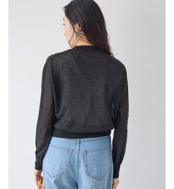  「シアードットクルーカーディガン」|カーディガン|