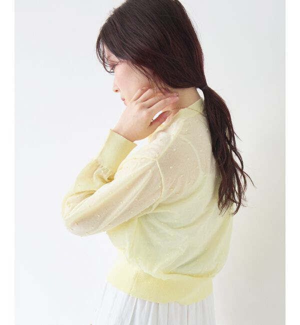  「シアードットクルーカーディガン」|カーディガン|