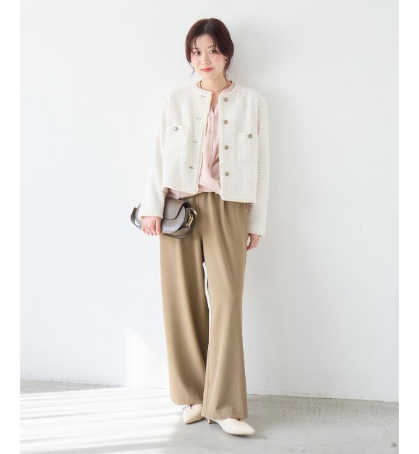  「バーボタンカシュクールブラウス」|シャツ・ブラウス|