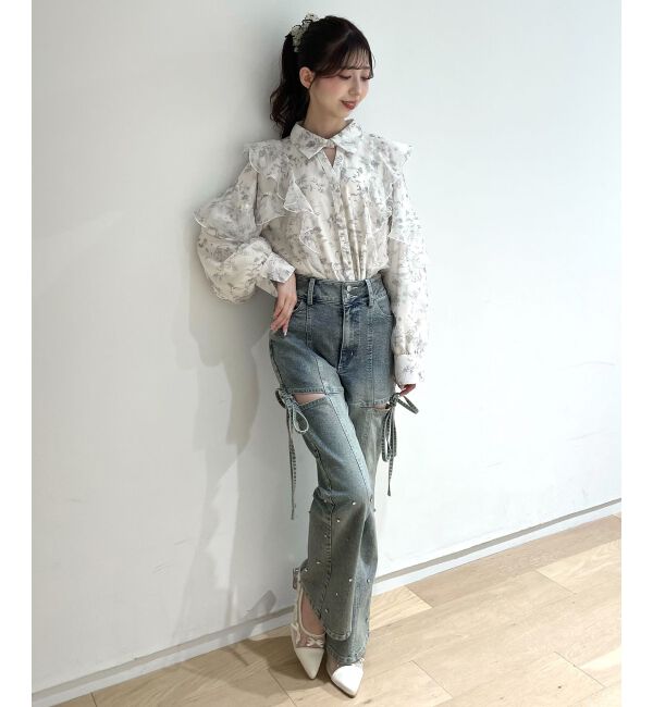  「チュールリボンパンプス」|パンプス|