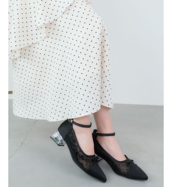  「チュールリボンパンプス」|パンプス|