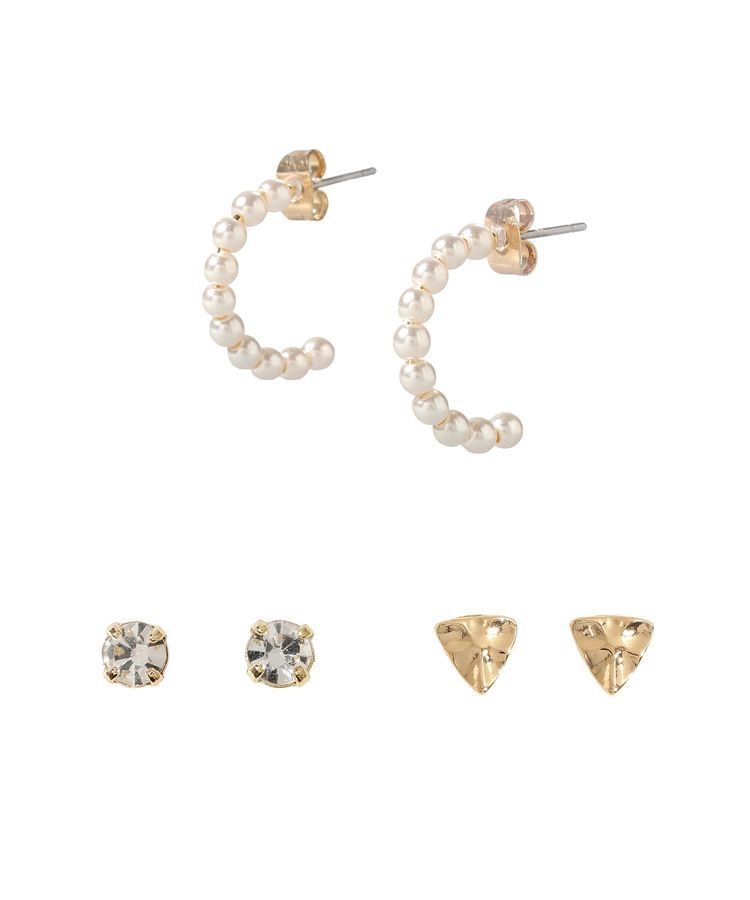 earth music&ecology「【3SET】デイリーピアス」|ピアス|