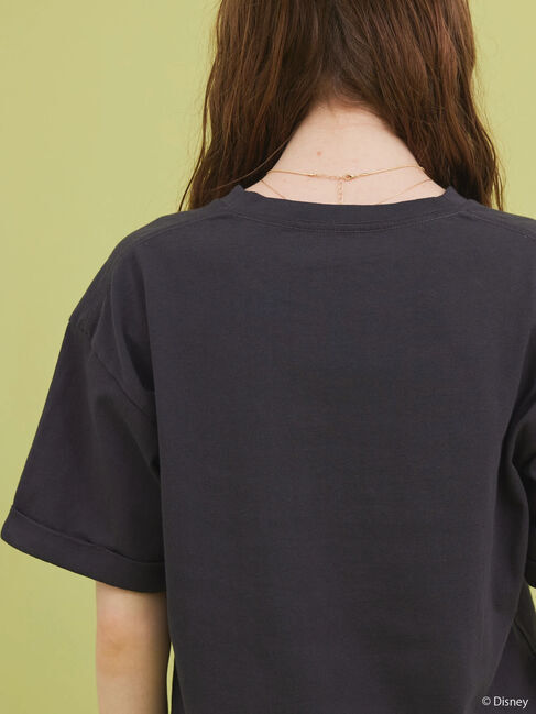  「裾フリンジ半袖カットプルオーバー/Mickey」|Tシャツ・カットソー|